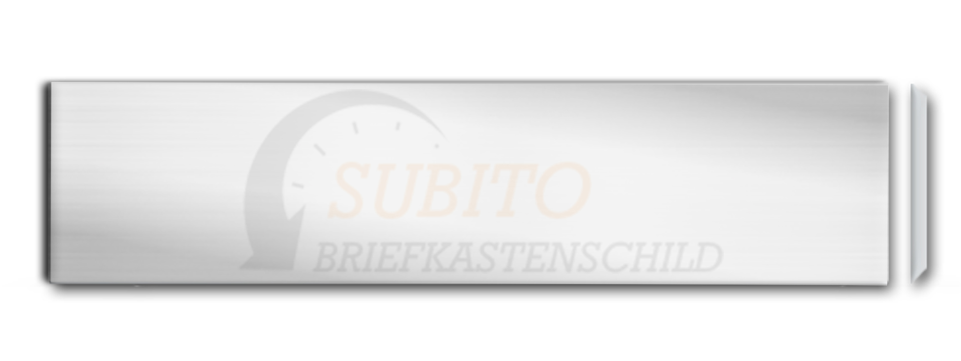 Briefkastenschild Alumhaus 110 x 19 Alu
